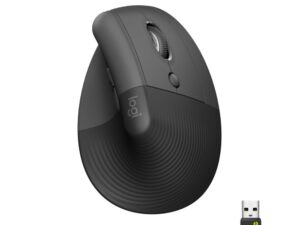 Logitech Lift | Ergonomische Draadloze Muis | Rechtshandig | RF + Bluetooth | 4000 DPI | Grafiet
